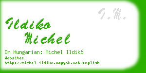 ildiko michel business card